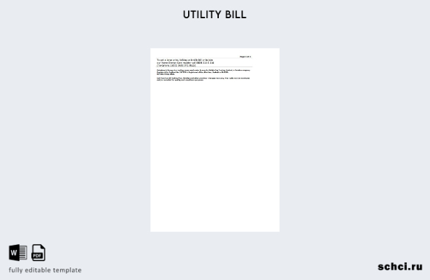 цифровая загрузка шаблона страниц счета за энергию Sainsbury's Energy (British 1